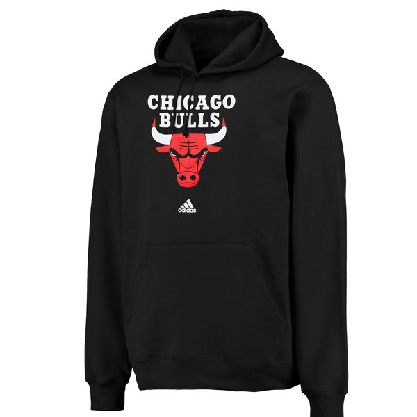  Men Chicago Bulls Logo Pullover Hoodie Sweatshirt Black->dallas mavericks->NBA Jersey